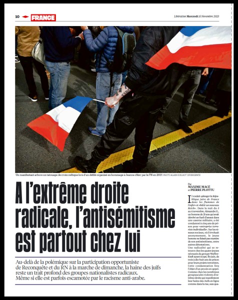 L extreme droite dans Libération.©AGuilhot