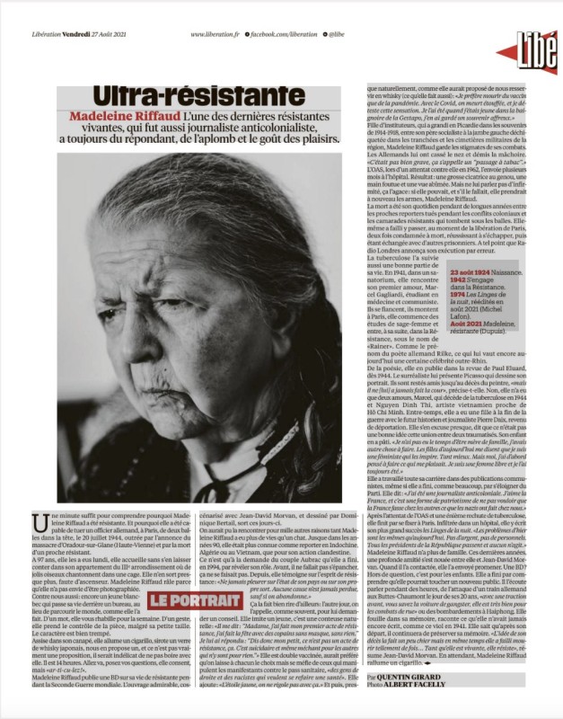 Libération : Portrait de Der Portrait de DER