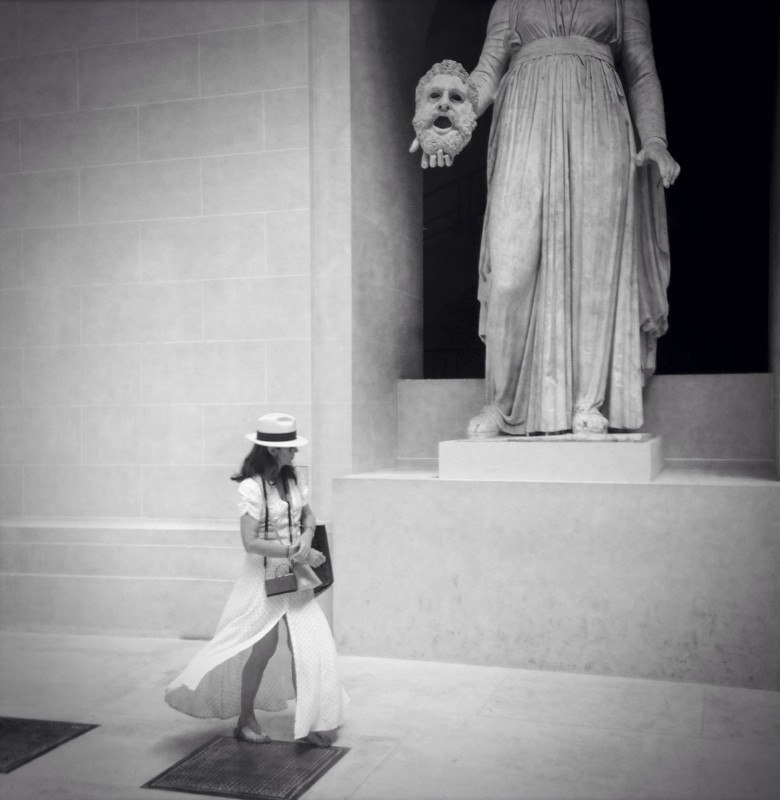 BALLADE AU LOUVRE - ÉTÉ 2015 Ballades en N/B au musée du Louvre - Été 2015
-Melpomène, la muse de la tragédie   