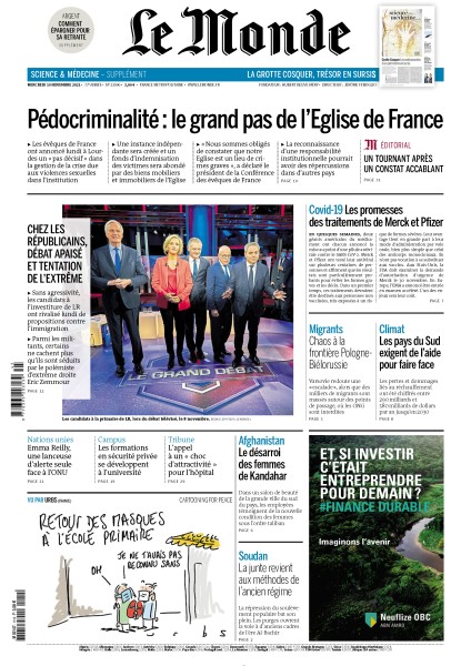 Le Monde Mercredi 10 novembre