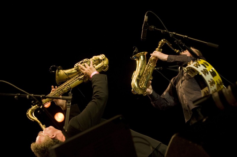 DIVERS  SPECTACLE Les deux saxophonistes de Bill Wyman ex bassiste des Rolling Stones  Jazz a Juan 19/07/ 2008