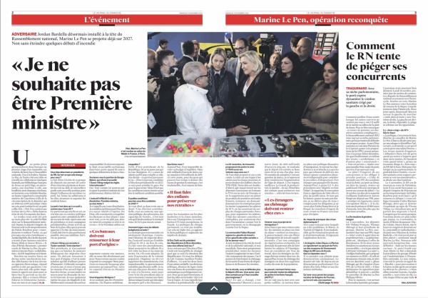 Le Pen au salon Made In France dans Le JDD par Cyril Bitton