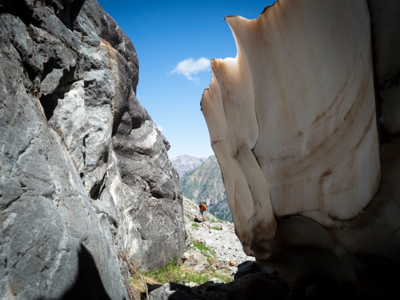 Randonnées et ambiances en montagne Fonte des glaces dans le massif des écrins