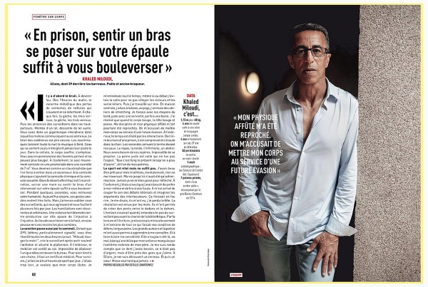 Khaled Miloudi dans le magazine l Équipe ©emmanuelle marchadour