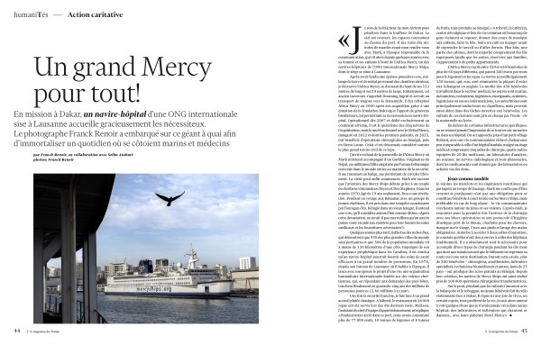 Mercy Ships dans T magazine du Temps