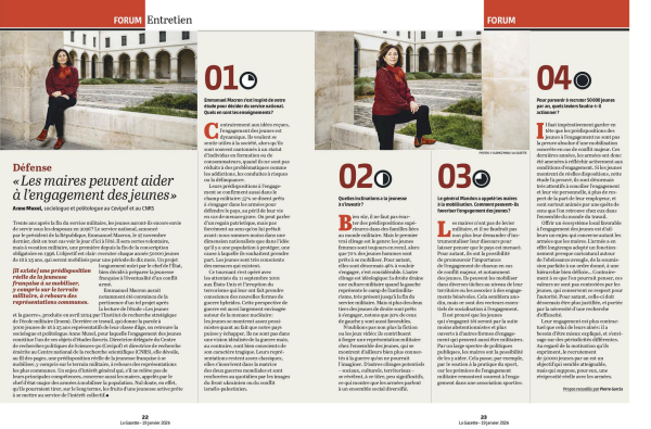 Anne Muxel, sociologue pour La Gazette des Communes.