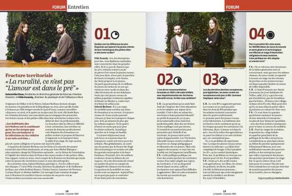 Salomé Berlioux et  Félix Assouly de Rura pour La Gazette des Communes.