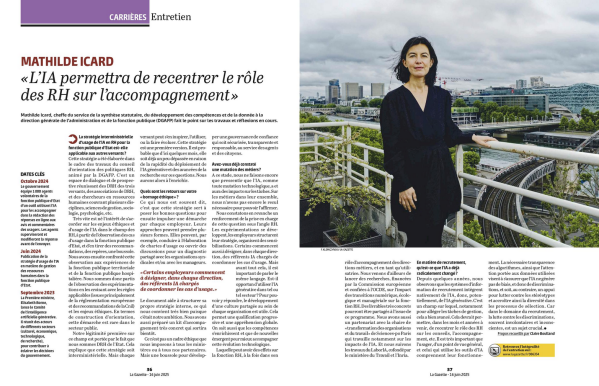 Mathilde Icard pour Gazette des Communes.