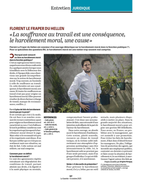 Florent Le Fraper du Hellen pour La Gazette des Communes.