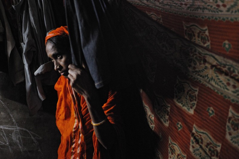 2/Divers Rehana Akhter réfugiée climatique dans le bidonville Ambajal de Dhaka au Bangladesh.