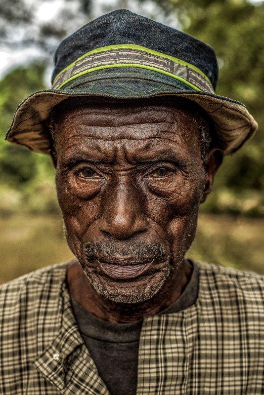 Portraits d'Afrique Portraits de villageois en Guinée Bissao