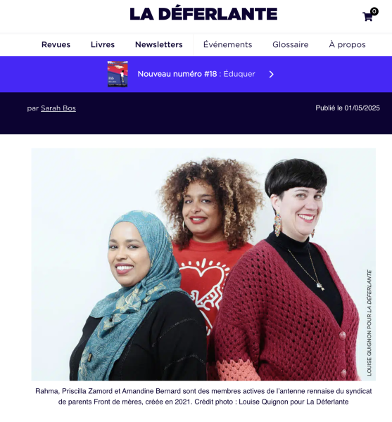 Front de mère dans La Déferlante