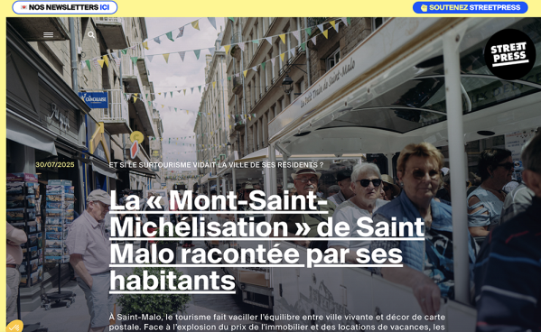 Louise Quignon - reportage à Saint-Malo pour StreetPress