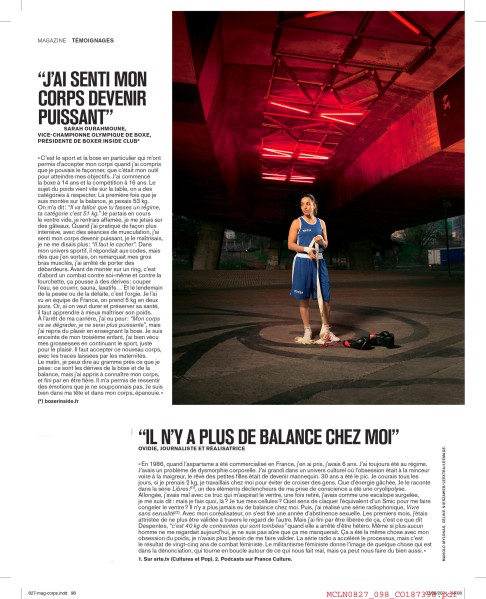 Sarah Ourahmoune dans Marie Claire par manolo Mylonas