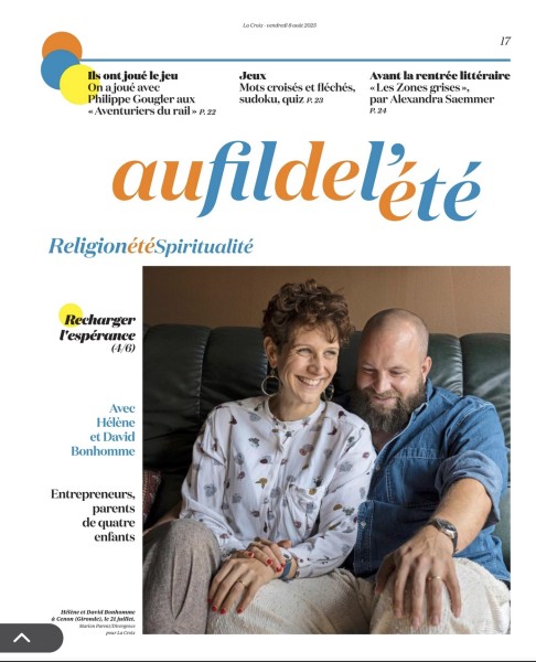 Hélène et David Bonhomme pour La Croix
