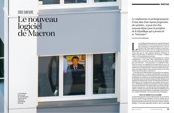 L Obs du 16/04/2020 - Emmanuel Macron
