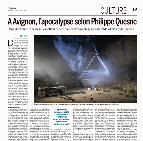 Le Monde du 10 juillet 2023