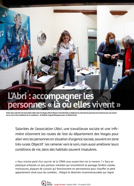 L Abri, accompagnement santé. Média Social