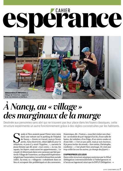 Le village de l insertion pour La Vie
