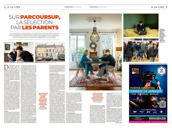 Pour Le Monde Campus,  Parcoursup, une odyssée familiale .
