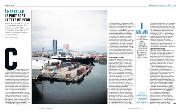 Port de Marseille dans les Echos Week-End