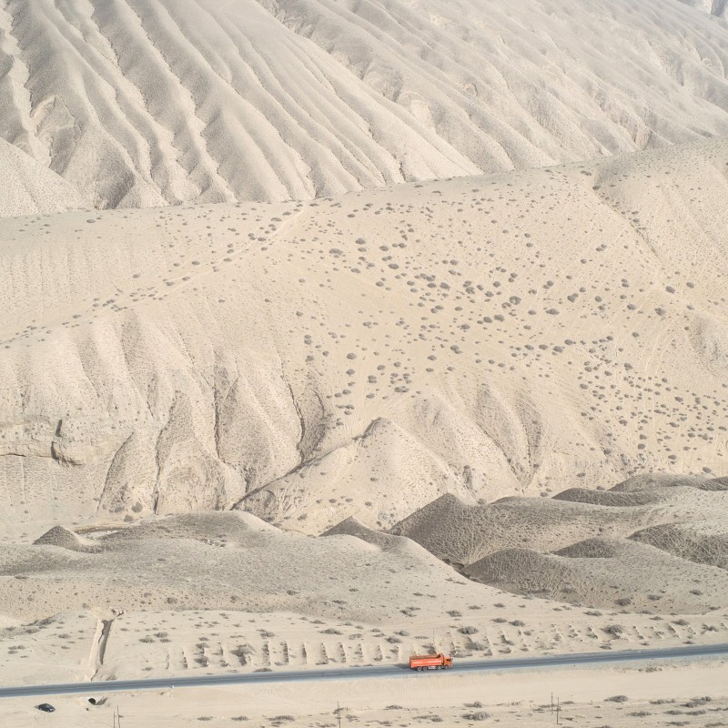 Xinjiang Dans les monatgnes au sud de Hotan, Xinjiang, Chine, le 25/03/2015