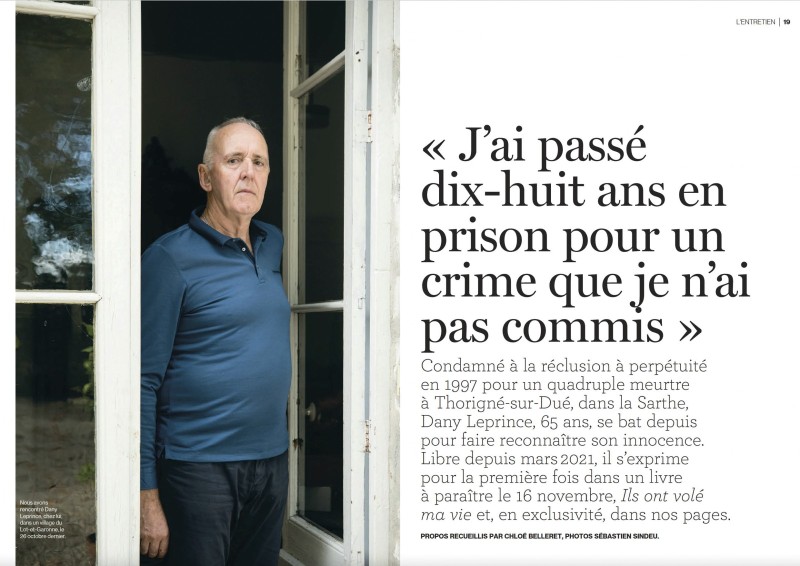 PUBLICATION LE PARISIEN WE ET L'OBS Publication dans le cadre de l'affaire Dany Leprince.