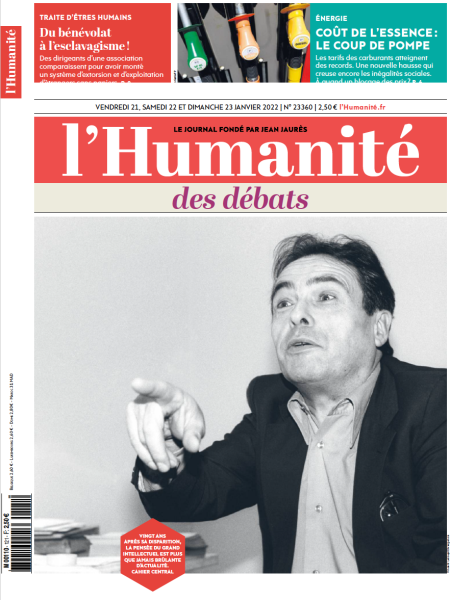 L Humanité 21 janvier Pierre Bourdieu par Vincent Leloup