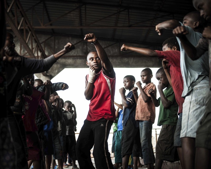 Boxe au Congo - une vie de combat Eritier SHABANYERE, 20 ans, prof du 