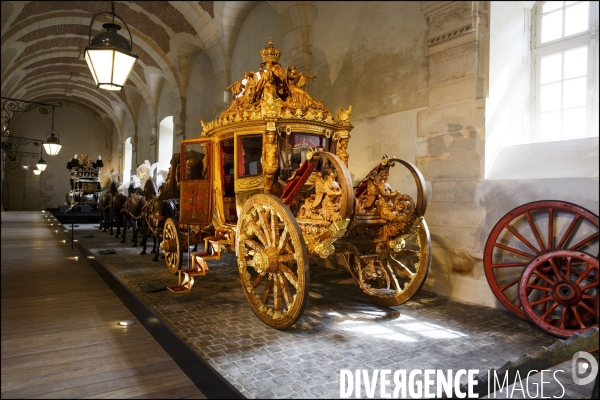 Réouverture de la galerie des carrosses à la Grande Ecurie du roi au château de Versailles