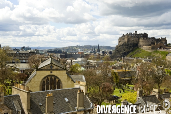 Edimbourg.Vue de la vieille ville