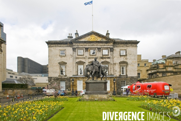 Edimbourg.e siege de la Royal Bank of Scotland