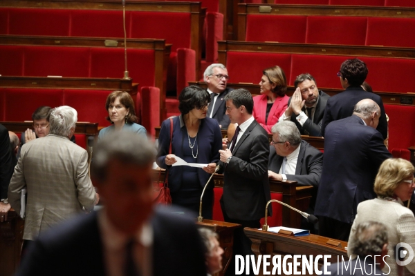 Assemblee Nationale Motion de censure de gauche