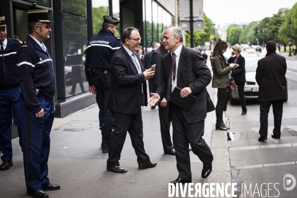 Réunion du groupe PS à l Assemblée Nationale.