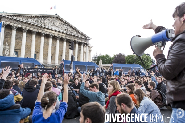 Nuit Debout a l Assemble Nationale