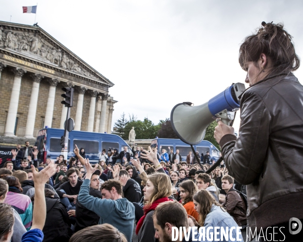 Nuit Debout a l Assemble Nationale