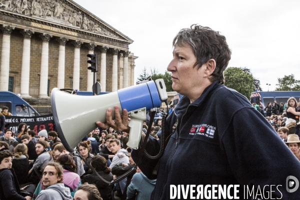 Nuit Debout a l Assemble Nationale