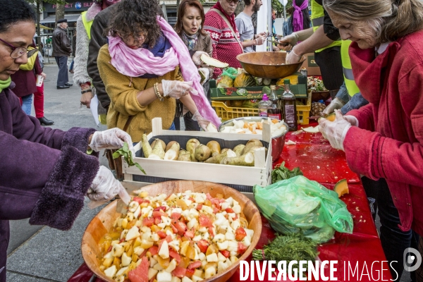 Moissons Solidaires et Disco Soupe a la Bastille