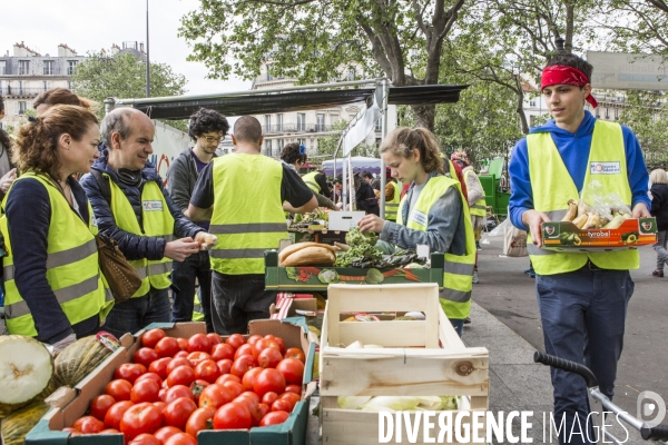 Moissons Solidaires et Disco Soupe a la Bastille