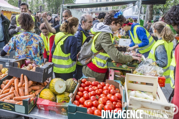 Moissons Solidaires et Disco Soupe a la Bastille