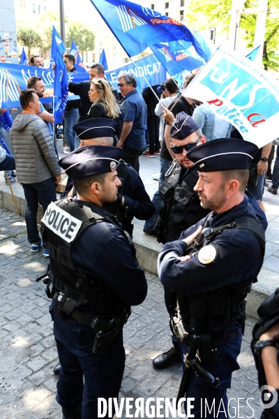 Manifestation de policiers