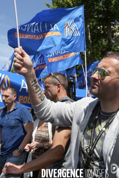 Manifestation de policiers