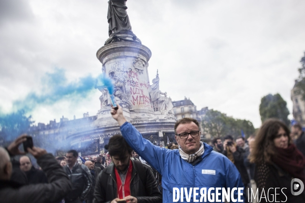Manifestation de policiers contre la « haine anti-flics »