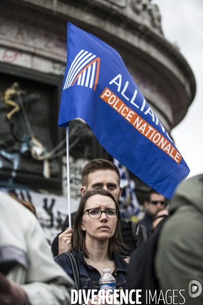 Manifestation de policiers contre la « haine anti-flics »