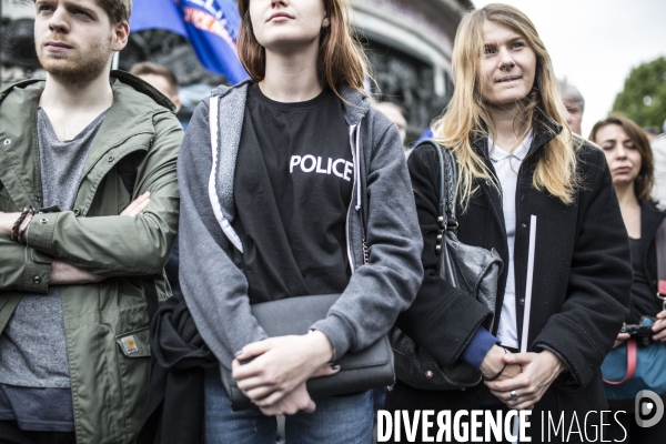 Manifestation de policiers contre la « haine anti-flics »