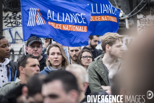 Manifestation de policiers contre la « haine anti-flics »