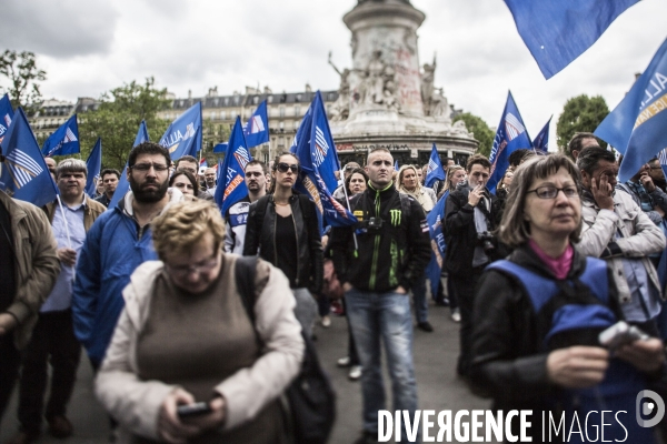 Manifestation de policiers contre la « haine anti-flics »