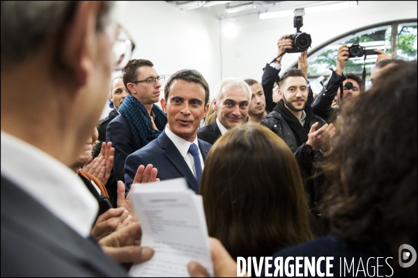 Le premier ministre Manuel VALLS inaugure   la Fabrik   des talents à Evry.