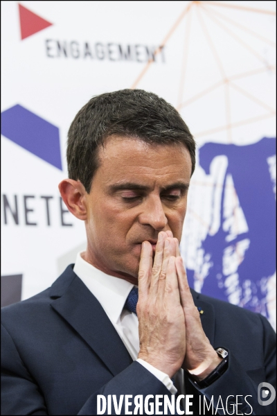 Le premier ministre Manuel VALLS inaugure   la Fabrik   des talents à Evry.