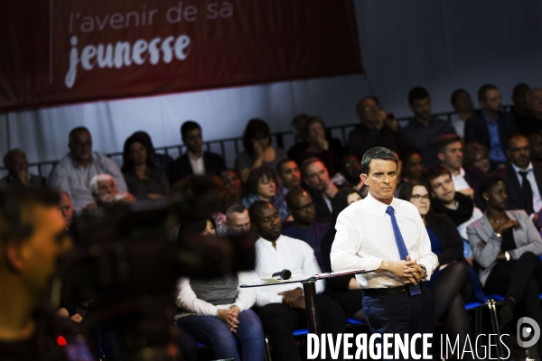 Evry, déplacement de Manuel Valls.